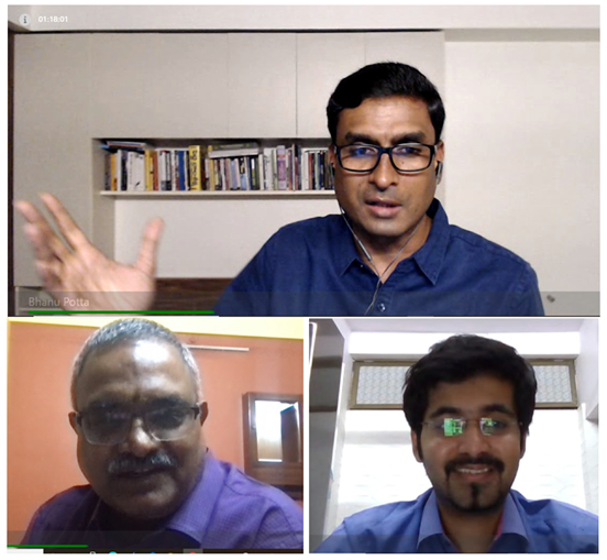worldreaders's tweet photo. Today Worldreader's @bhanupotta had an awesome fireside chat with R V Bala Iyer, VP, @reliancejio as part of JioDeveloper's #AppConnect initiative. The session walked through our Booksmart launch, reaching 3.5 Million+ downloads and 640,000 + readers on JioPlatforms. https://t.co/OBr61E7VXZ