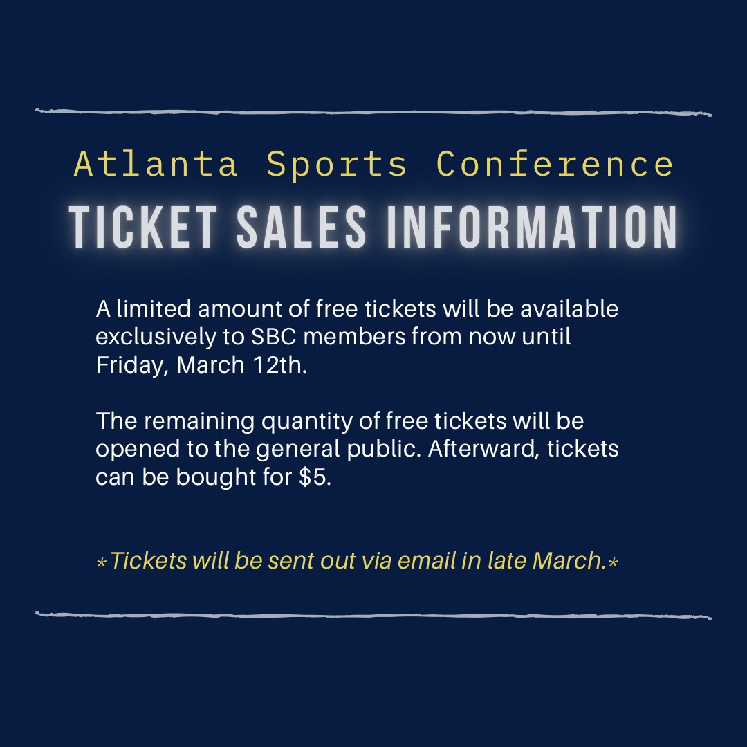 Join us next week at Atlanta Sports Conference with G Tech.  Our co-founder <a href="/BrianZwerner/">Brian Zwerner</a> will be speaking on How to Break into the Sports Industry.

Request a ticket: rebrand.ly/GTASC