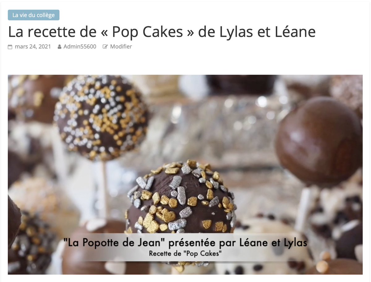 CMontmedy's tweet photo. Lylas et Léane vous dévoilent leur prochain tuto de la rubrique "La Popotte de Jean" du #MagAllamont. Au menu : "#Popcakes". https://t.co/G9Nr47Th5m #3C #ElevesMotivés #Allamont https://t.co/xuVMe3vFDT