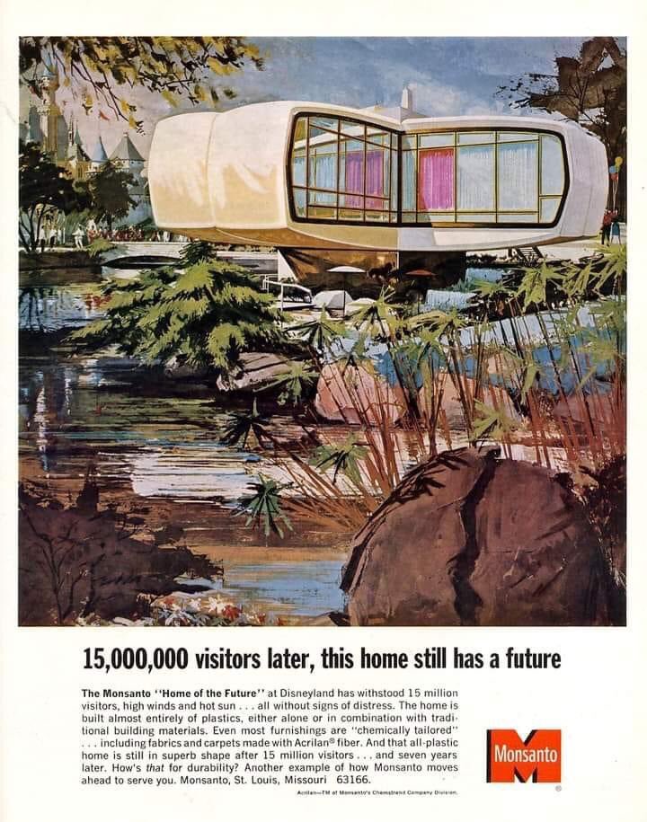 Was anyone luck enough to see the famous Monsanto #HouseOfTheFuture at #Disneyland’s #Tomorrowland in the #sixties?