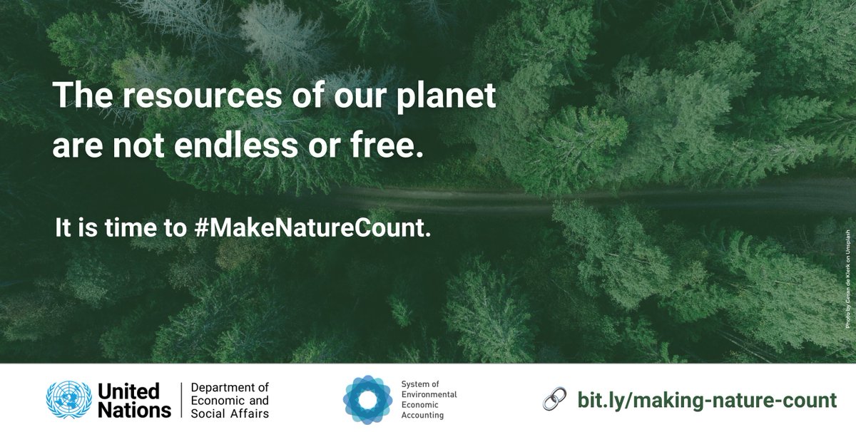 Since the beginning of time, we have treated nature as a free and endless provider of services. That is about to change! Humankind is preparing to make a giant leap #beyondGDP to #MakeNatureCount🌱

Learn how in the latest #UNDESAVoice. un.org/development/de…