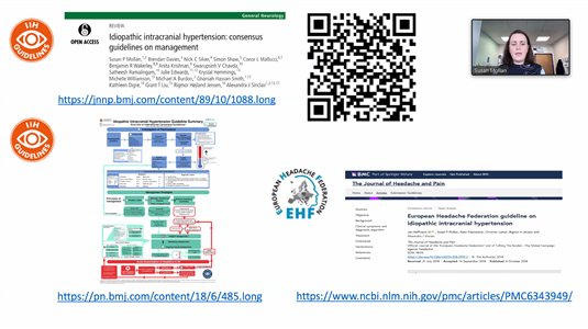 Our webinar on #IIH is live! 

Starting off with <a href="/DrMollan/">Dr Susan Mollan</a> who published the 2018 consensus guidelines on management: jnnp.bmj.com/content/89/10/…

You can still register to join &amp; ask questions to our fantastic panel, or watch through our live YouTube stream: youtube.com/watch?v=sigmDr…