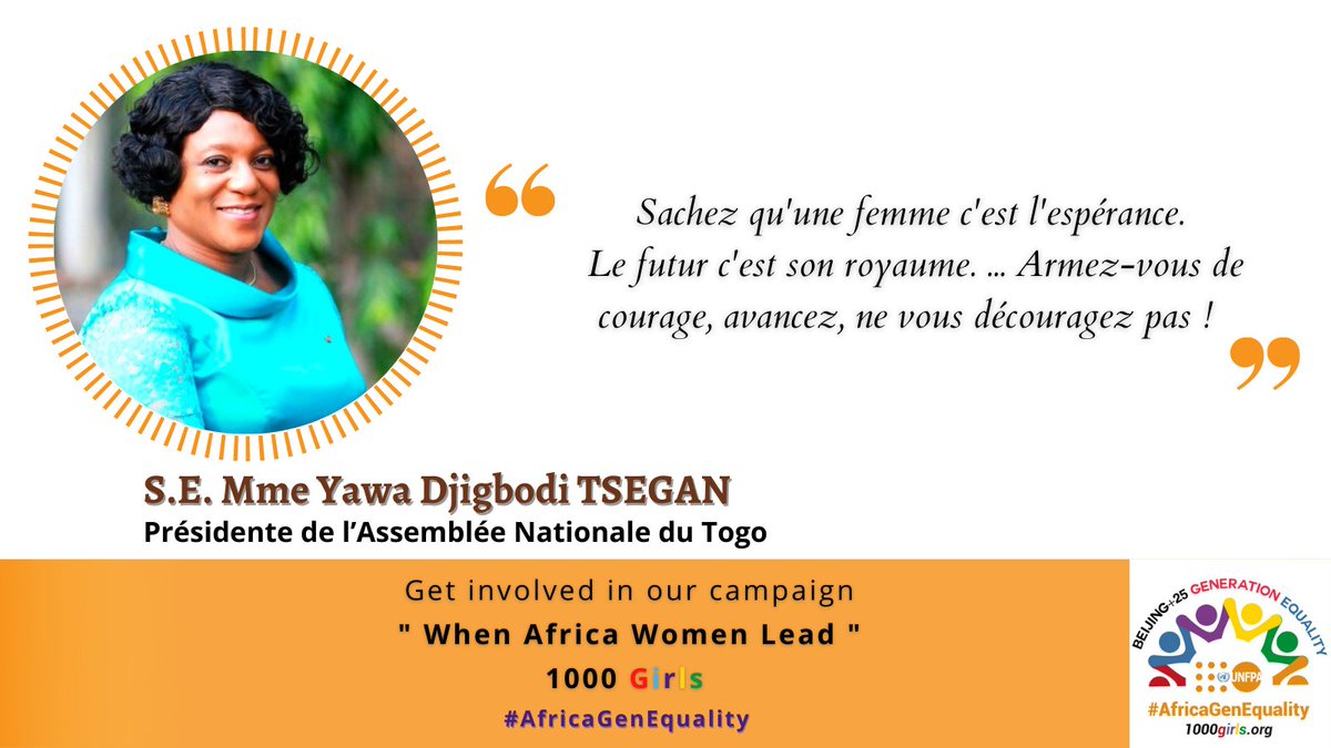 #GenerationEquality #AfricaGenEquality #1000girls #UNFPATogo