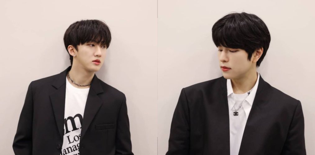 poutchangbin's tweet photo. this reminds me of how seungbin love having matching pictures https://t.co/NGgrin8X20