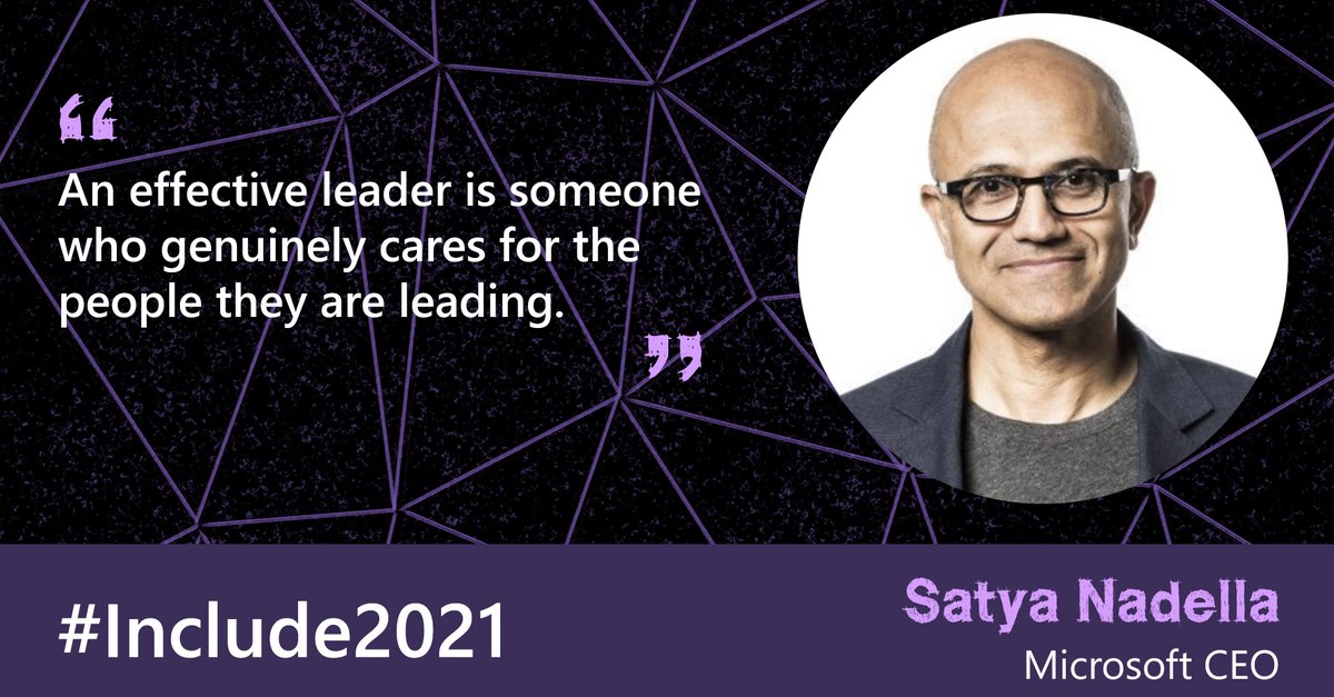 Microsoft's tweet photo. At #Include2021, Microsoft CEO Satya Nadella and Ford Foundation President Darren Walker discussed the opportunity for organizations to be innovative through diversity & inclusion.
Register, sign in, and catch the full session on-demand: https://t.co/usqmZGh8QU