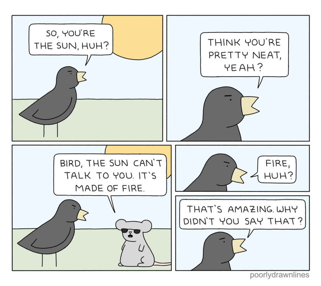 the sun, huh? 