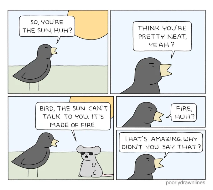 the sun, huh? 