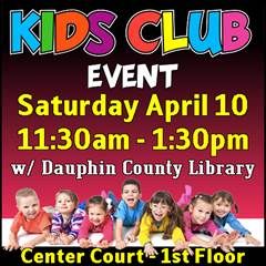 Join Dauphin County Library for Kids Club on April 10th!