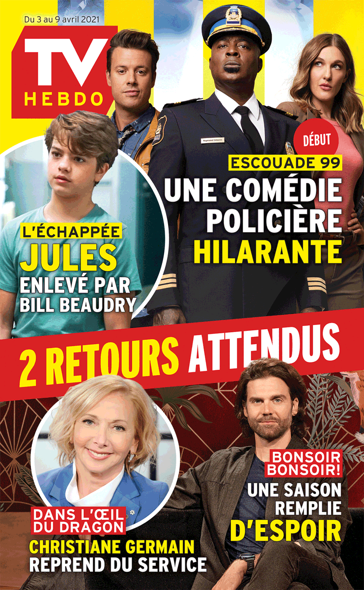 TVHebdo's tweet photo. Couverture du 3 au 9 avril 2021. https://t.co/XPVosku76t