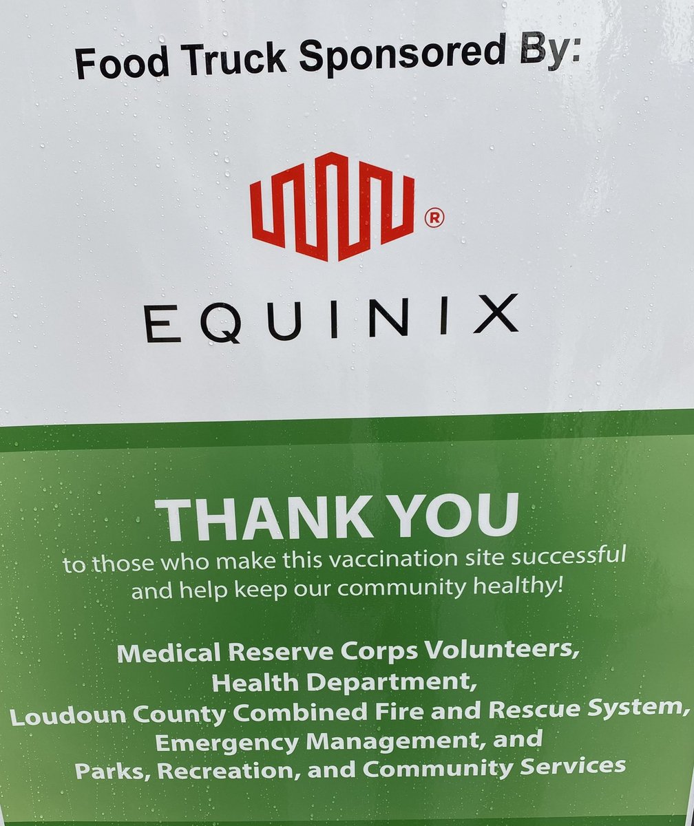 SenatorJohnBell's tweet photo. Thanks to @Equinix for sponsoring the @FordsFish truck for the amazing volunteers and workers @DullesTownCtr COVID Vaccination site. 2500+ vaccinations today! https://t.co/8VuBfYaRNh