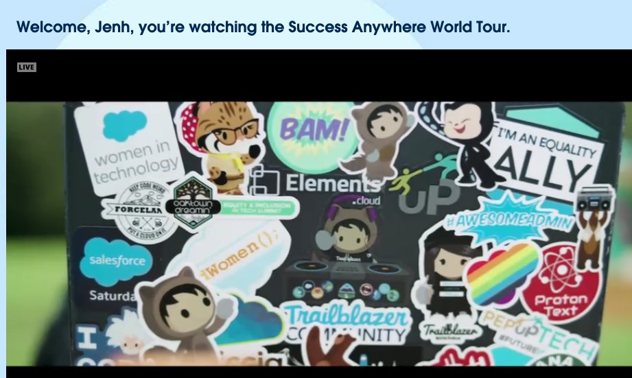 sfdcKokua's tweet photo. My laptop is famous! Can you see the #ohanaCoffee + #basfdug stickers?! #successAnywhere https://t.co/Qq7pUyYF4E