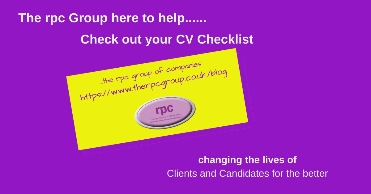 To ensure your CV isn’t letting you down , we have designed a Checklist for you to review your CV against.
#jobhuntingtips #cvtips #recruitmentservices
bit.ly/3vYVxSj