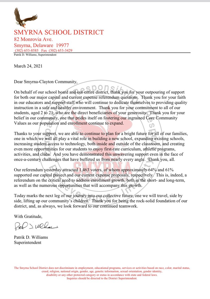 #superiorsmyrnaeagles. Thank you to our community for the support of our children!  This is amazing!
