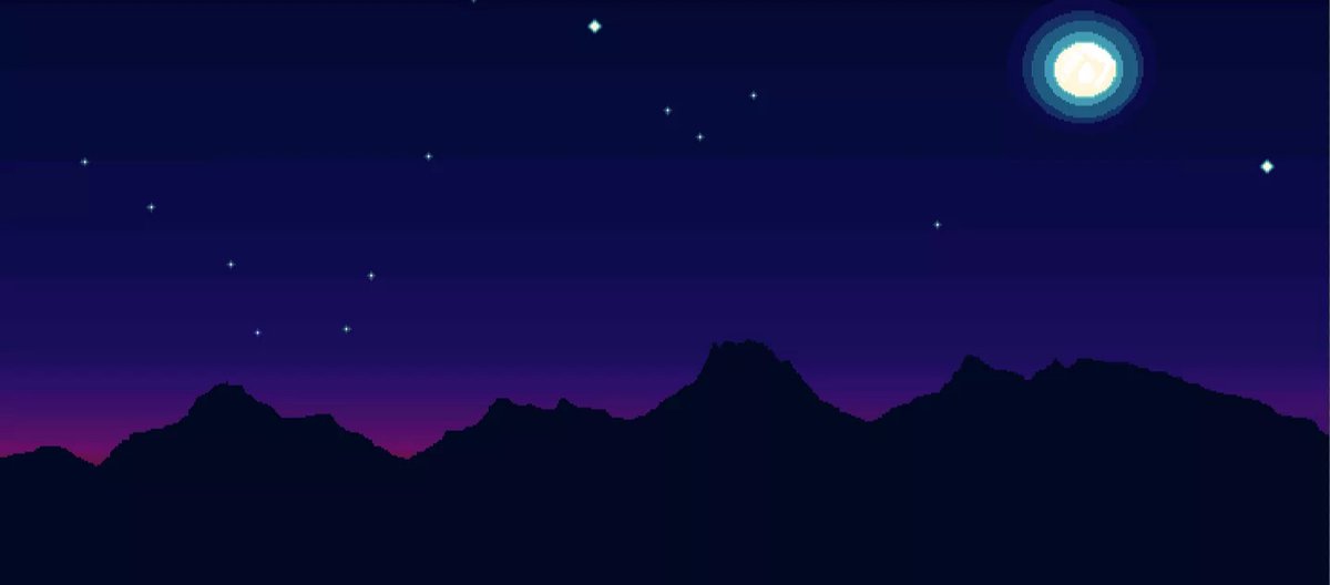 Night themed background

#pixelart #pixelartist #background #moon #night #gamedesign #digitalart #aseprite #indiegame #gamedev