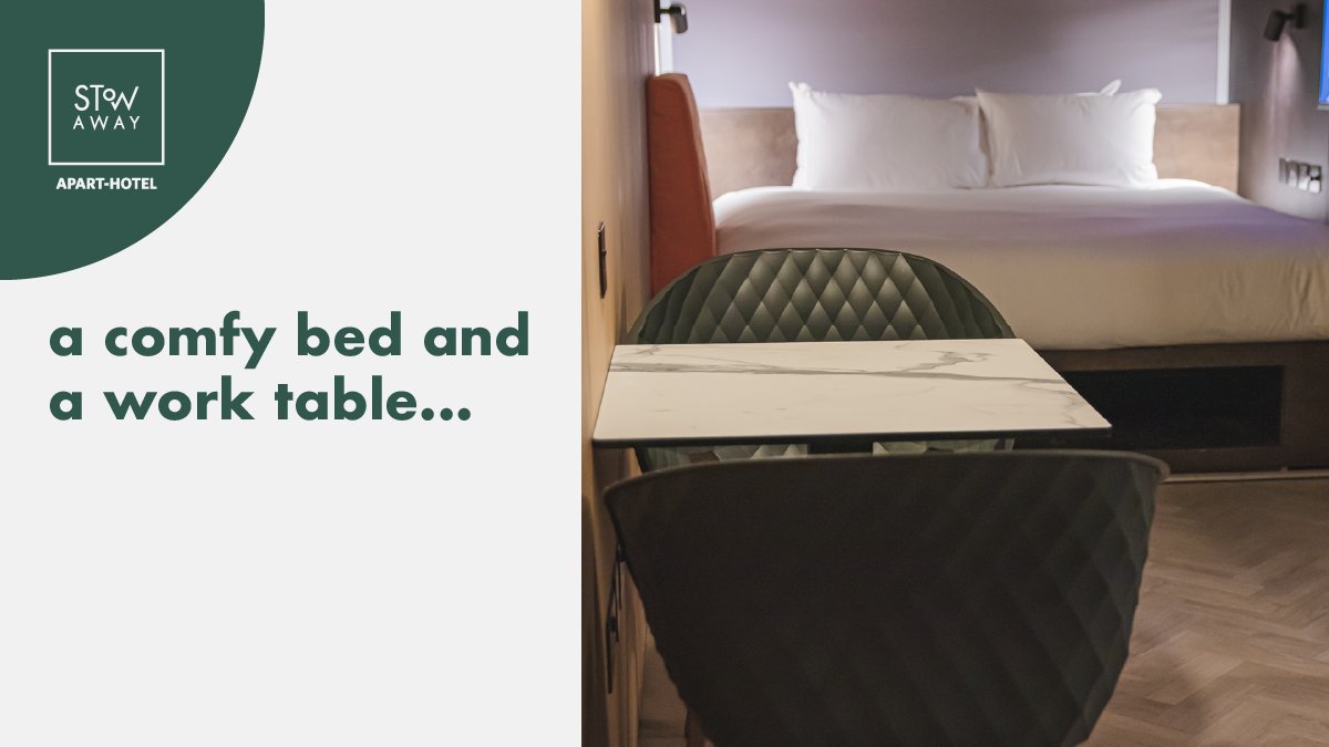 Our eco-friendly studio apartments come fully equipped with everything you could need to live and work comfortably for a day, a week, or longer.

Discover sustainable living, discover Stow-Away today.
>>> buff.ly/2OMk74u