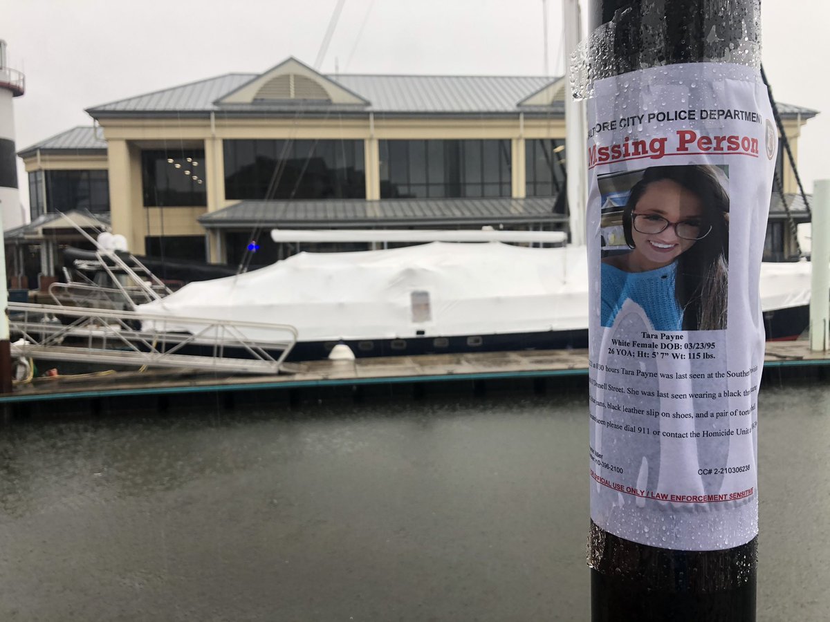 AlexaAshwell's tweet photo. Latest on the search for Tara Savannah Payne. According to BPD, she was last seen at So Pro in Canton. According to posts from family and friends her purse was then located off Boston Street. BPD has been in that area searching the harbor water. @FOXBaltimore https://t.co/PsXBEGzCfa