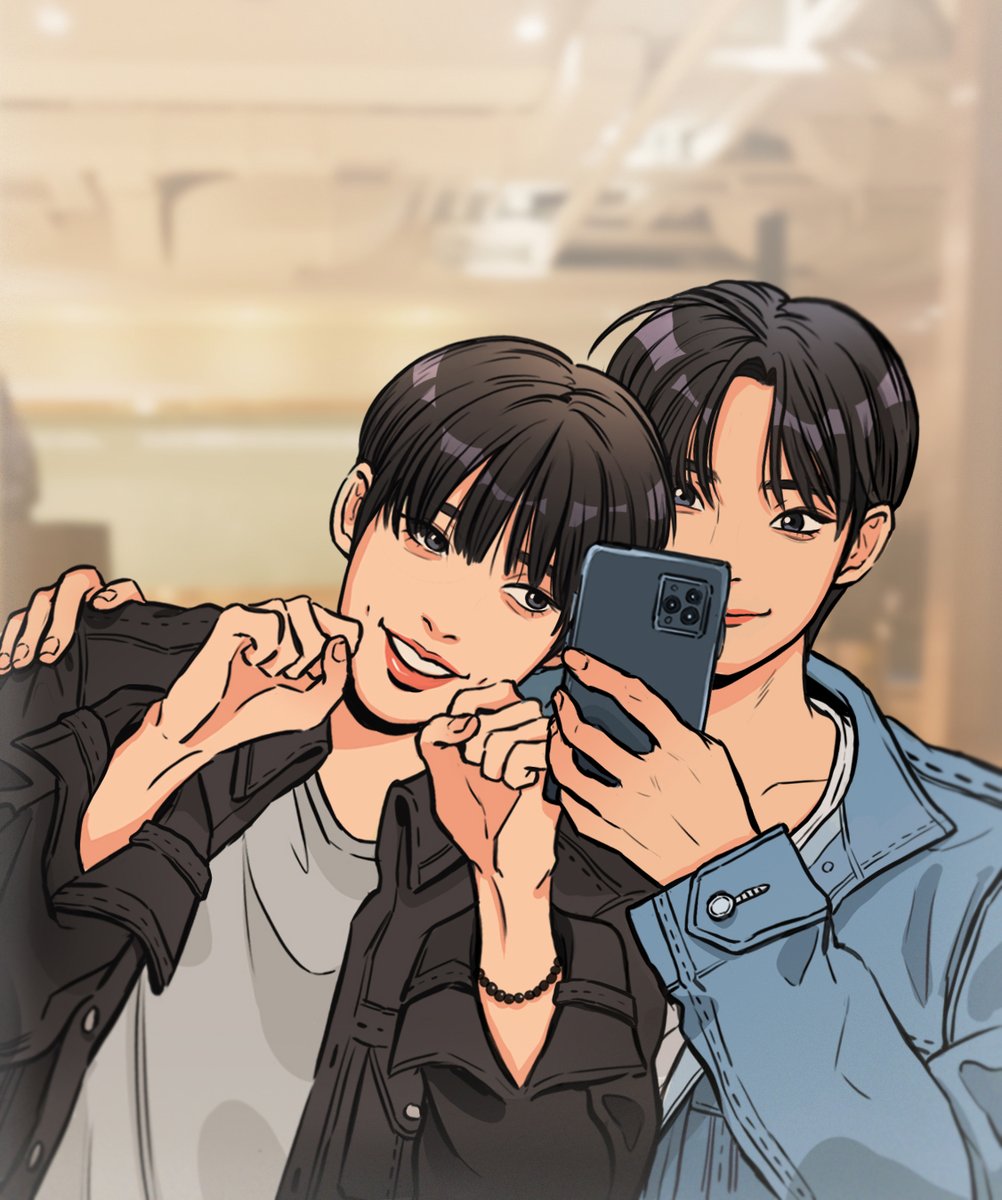 mehmehjin's tweet photo. Two shot : Double Denim 🪞~ https://t.co/8IpqF5UMP4