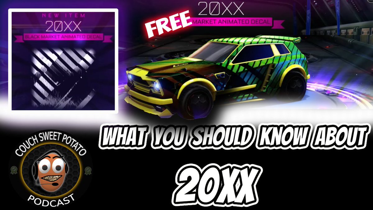 CouchSweet's tweet photo. What You Should Now About 20XX l Rocket League l The RL Trading Podcast ... https://t.co/ZEYeVlKezJ via @YouTube #rocketleague #rltrading #rocketleaguetrading #epicgames #therltradingpodcast #couchsweetpotato https://t.co/KiBVeMDq9h