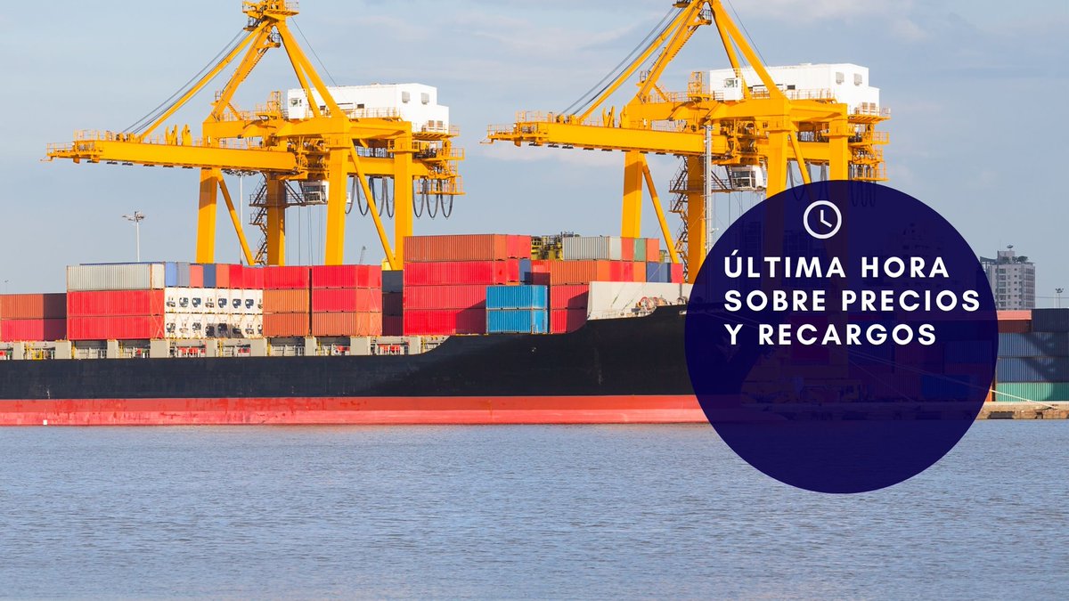 📢Consulta los últimos recargos aplicados por las principales navieras al transporte de mercancías. 
👉bit.ly/37juTsK
#maritimo #puertos #logistica