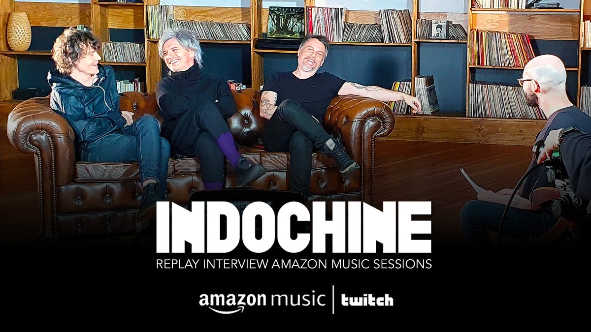 indochinetwitt's tweet photo. 📺 #AmazonMusicSessions : regardez le replay de notre interview du 17 mars sur https://t.co/DSW1Mcburs !
🎶 Playlist 'ReDiscover x Indochine' sur @amazonmusic https://t.co/Z7zJSKorrK
@TwitchFR https://t.co/VL1eeOoyZw
