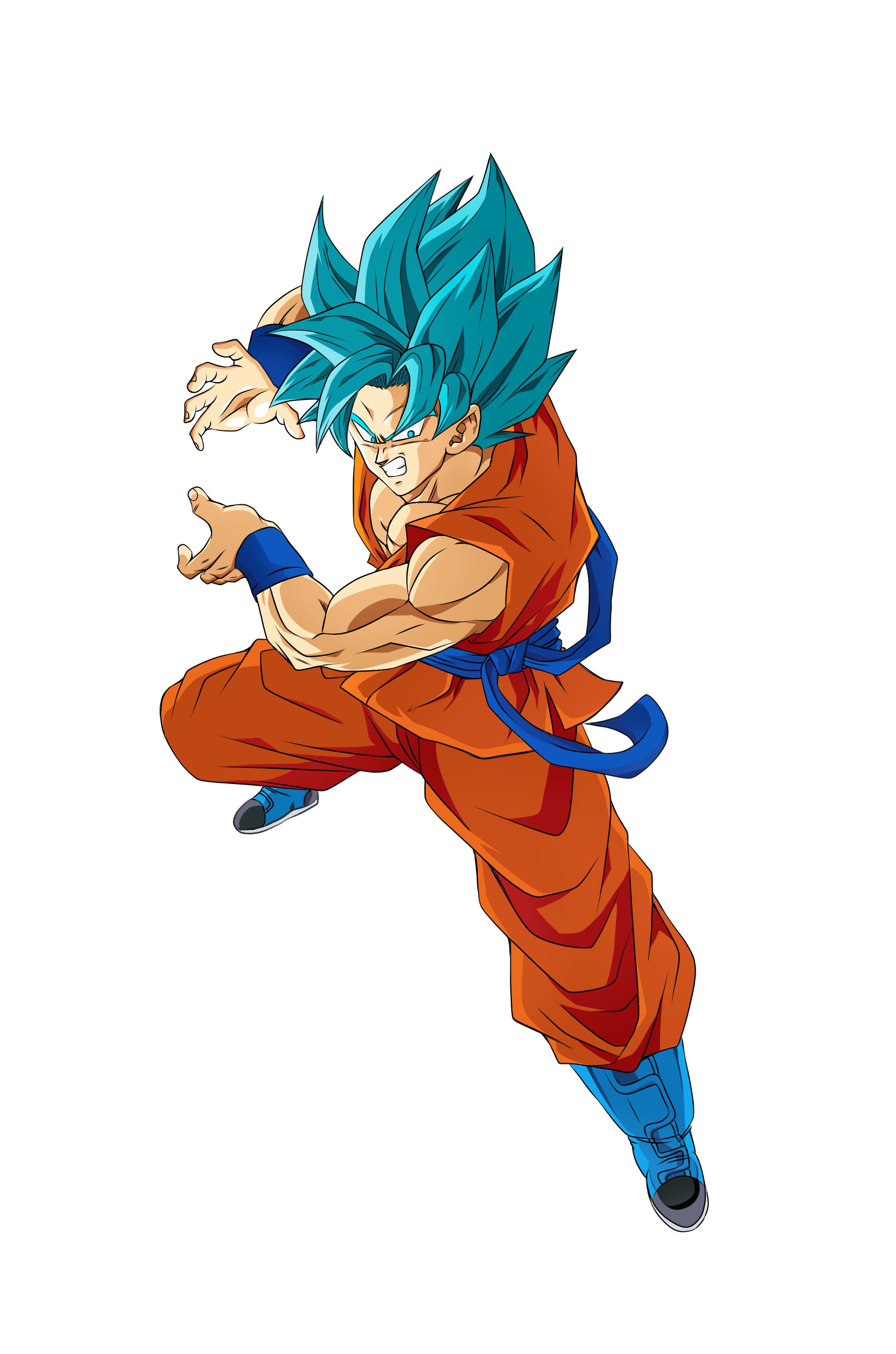 Super Saiyan Blue Goku (Dokkan Battle Card Render) by