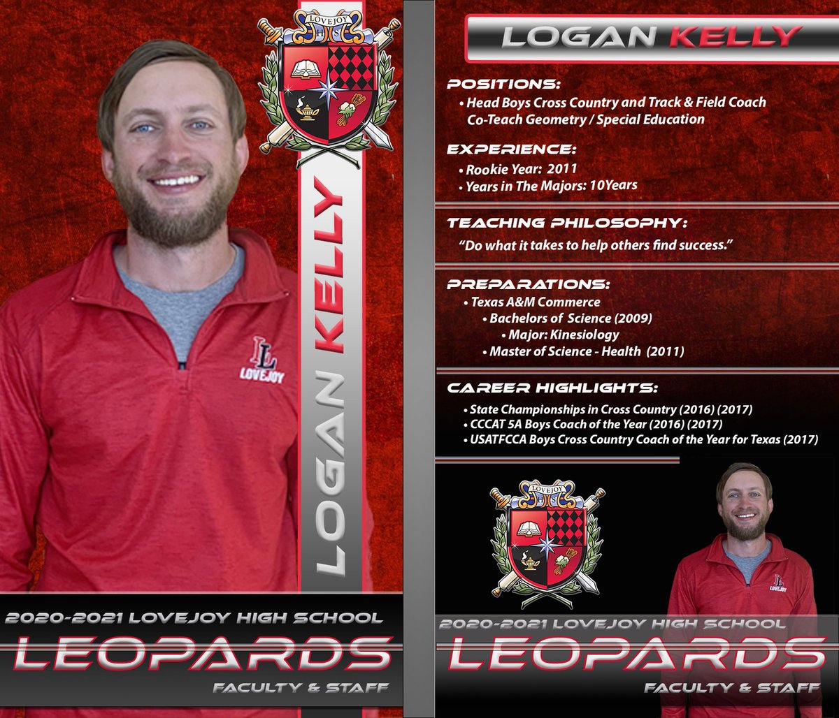 Lovejoy_HS's tweet photo. The 2020-21 Lovejoy High School Teacher Trading Cards Are Here! 

UP-TO-BAT: Logan Kelly

#LHSTeacherTradingCards202021
#LOJOEducatorProfile
#BestTodayBetterTomorrow
#LimitedEdition

@LKellyXCTF
@LovejoyXCTF 
@LovejoyISDHR
@lovejoyisd1

Download your copy! https://t.co/n5DVcEMaJm https://t.co/ti3s6ZjHkd