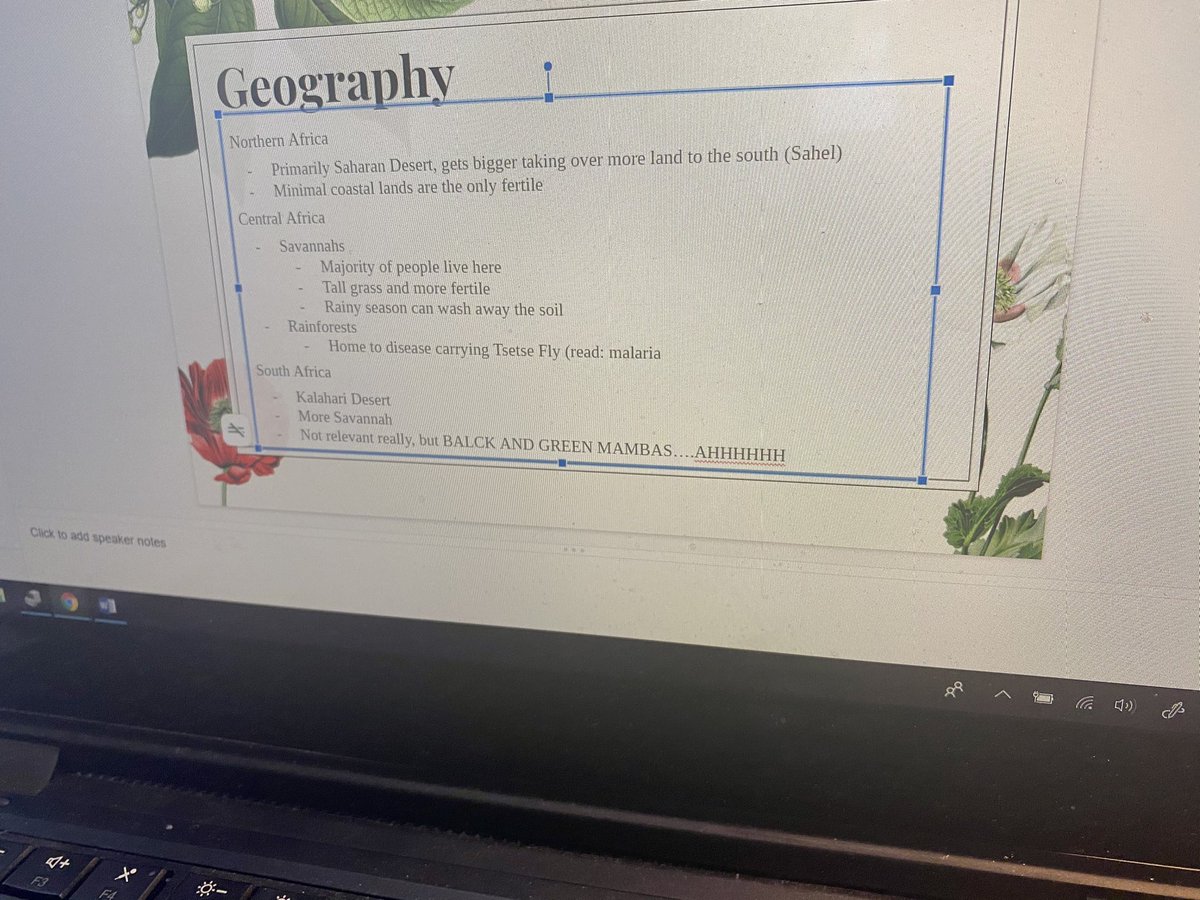 When you are prepping your slides for ancient African empires, but you watch a lot of NatGeo... 😂