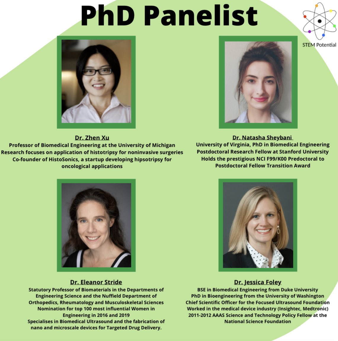 STEMPotential's tweet image. Looking forward to our amazing panels this weekend with influential women in STEM! ALL are welcome to join our free community through Discord 👀✋ #STEMPotential #WomensHistoryMonth