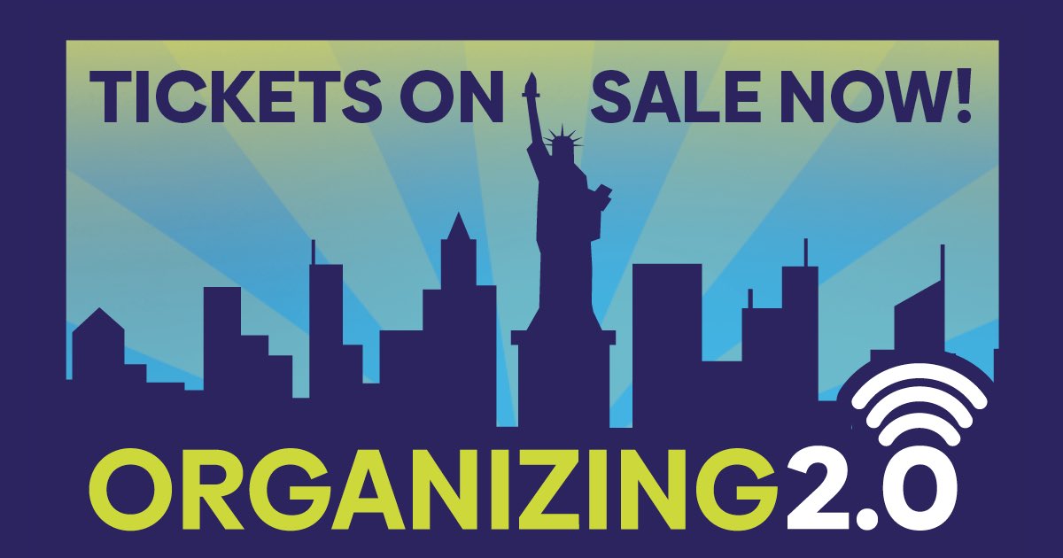Organize20's tweet photo. 💪🏻💪🏾💪🏿 Organizing 2.0, our annual training conference for organizers, communicators, #1u labor, activists &amp; techies is back! April 16 &amp; 17 online. #Org20 tix on sale https://t.co/WLABcEait7 https://t.co/qS03yv83zU