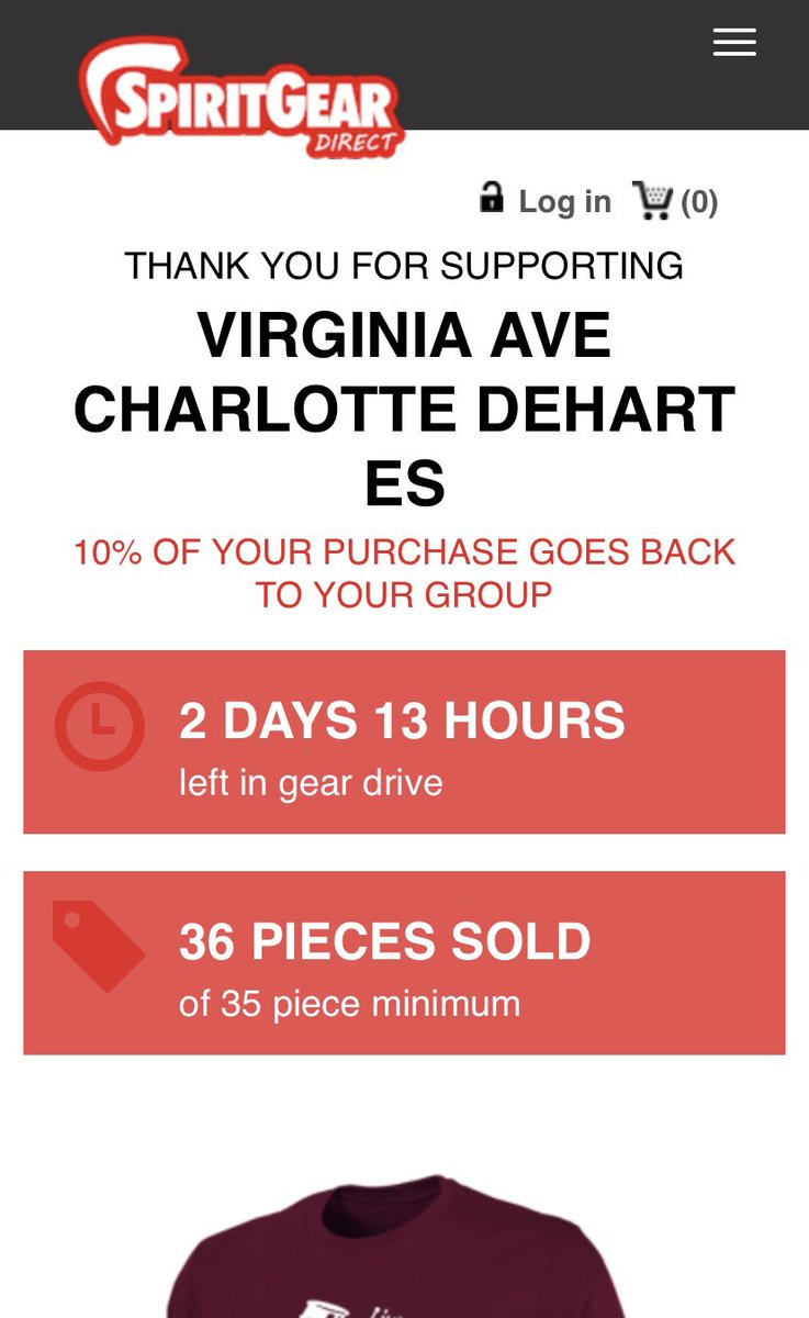 Thank you for your orders! We have exceeded the number of items needed to get our order placed! If you still need to place an order please get it in by Thursday. We will not extend the sale because we want to get our order as soon as possible. 
spiritgeardirect.com/GearDrive/Stor…