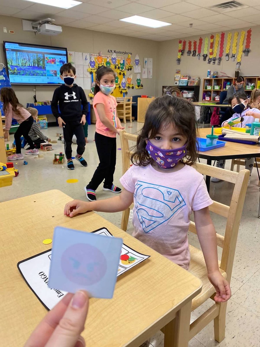 BridgePrek's tweet photo. Eric Carle week on Tuesday we read “The Grouchy Ladybug” and focused on numbers and emotions. 🐞🙂 https://t.co/2VI6DmQQnS