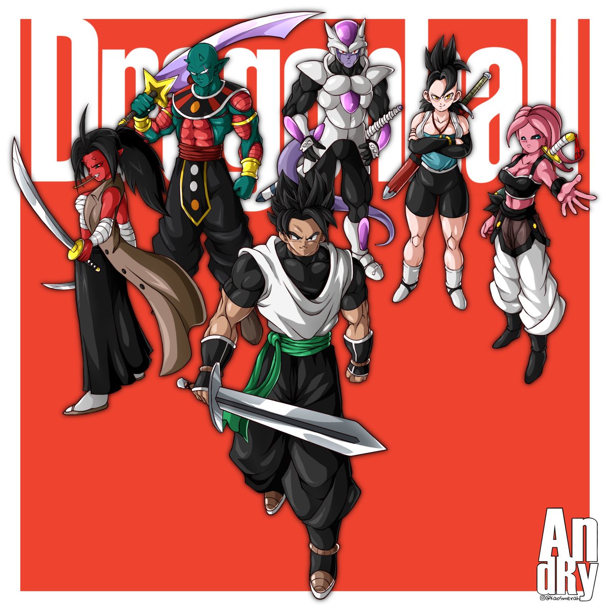 Atzuma and the gank, Oc & concept by @seabeescuit on IG COMMISSION