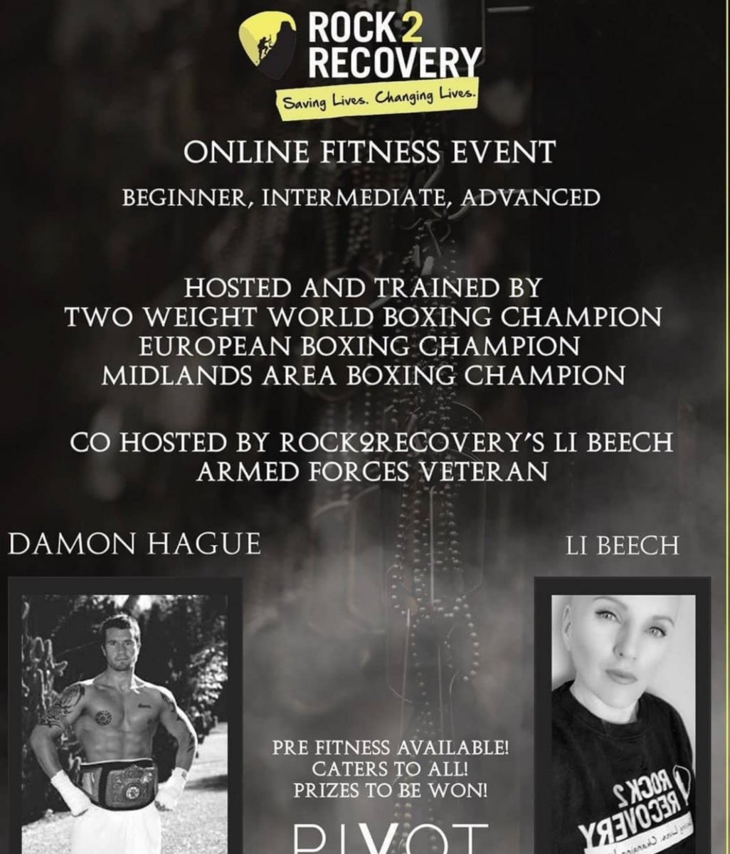 🙌🙌3 days to go 🙌🙌 Evening everyone! There are only 3 days left to get your tickets for @rock2recoveryuk Call to Challenge. It is an online event and tickets are available through the link in the bio! 🔥🔥Get your tickets soon as they are selling fast 🔥🔥🔥 @li_rebs_