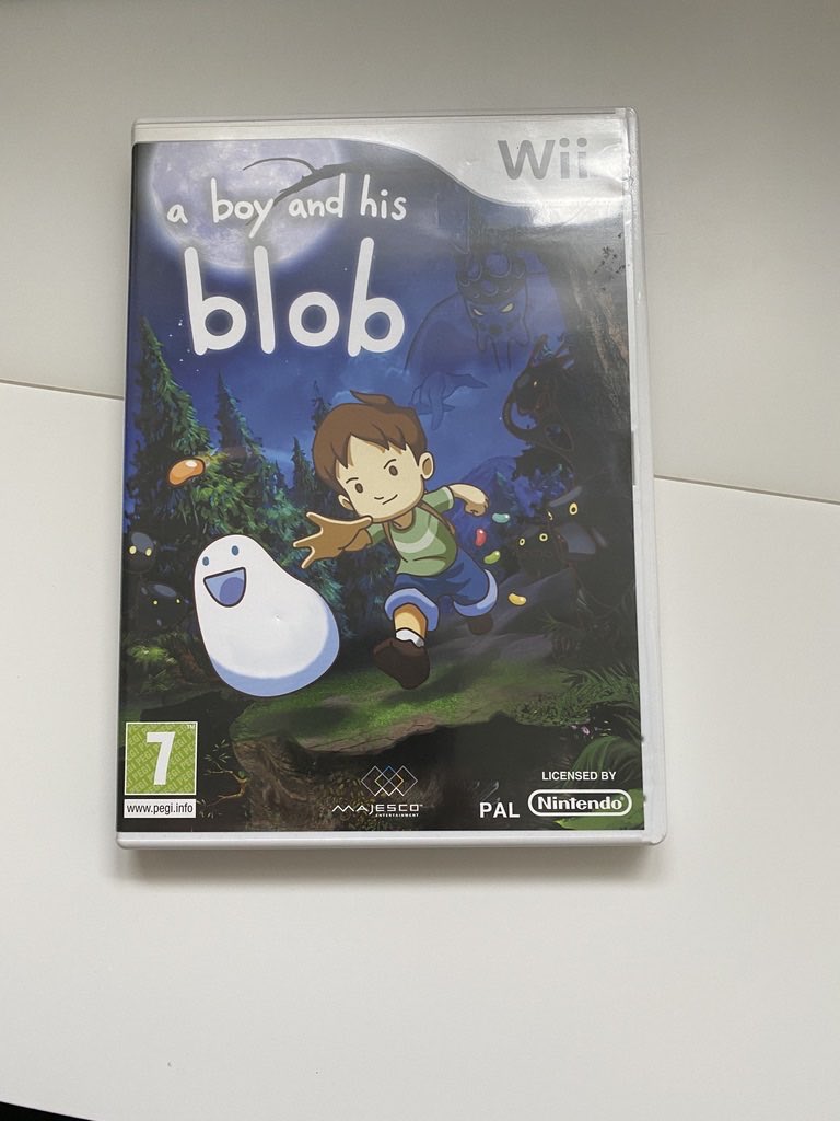 Raspbury80's tweet image. Kicking off my #WiiWednesday posts with A Boy And His Blob. 
An absolute classic released in 2009. Can be a bit pricey on eBay but a must for any collector.
#ABoyAndHisBlob