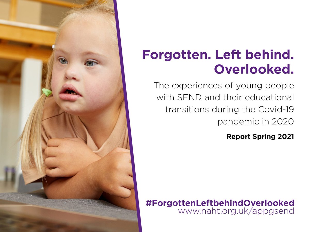 APPG_SEND's tweet photo. We are pleased to present our Spring 2021 report #ForgottenLeftbehindOverlooked looking at the experiences of children and young people with SEND during the #Covid19 pandemic. Available to read at https://t.co/dZSdk7dniE. https://t.co/QacVTS3e1q