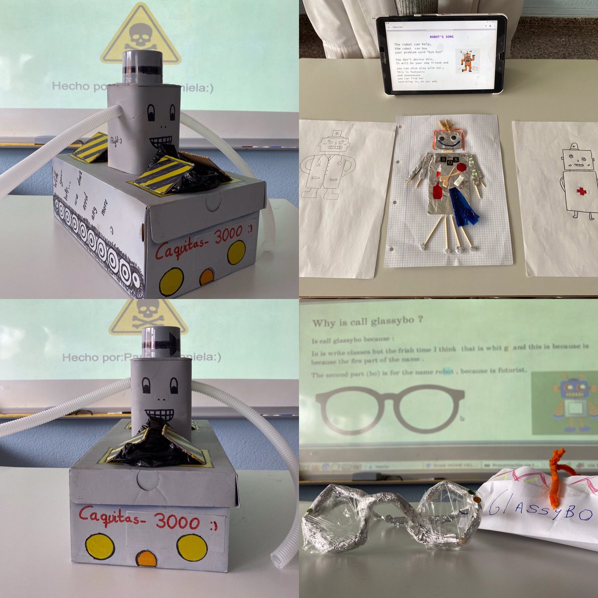 CFuentesclaras's tweet photo. Desde la celebración del Día de la Mujer en la Ciencia el pasado 11 de febrero, nuestros alumnos de 6º no han parado de inventar. Aquí una muestra de sus inventos para mejorar nuestra vida doméstica. 
¡A un paso del Nobel!
#mujerescientificas 
#science https://t.co/FWHSy8Jzmc