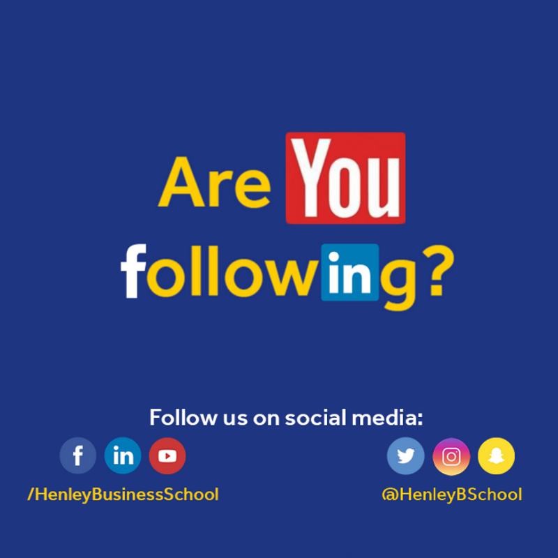 HenleyBSchool's tweet photo. Are you following? Feel free to follow and get in touch with us on our Social Media channels! #StudyAtHenley https://t.co/oPiM3m92FM