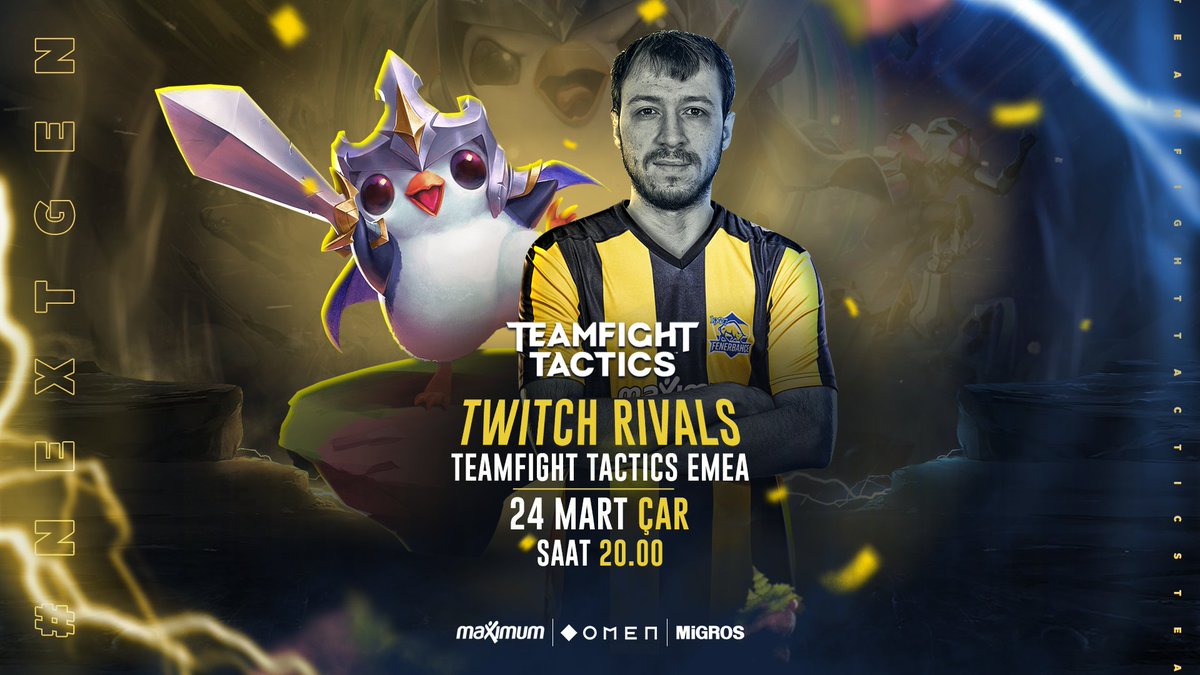 FBespor's tweet photo. Arda "@nyugamingtv" Yamaner'in mücadele edeceği $50.000 ödüllü Twitch Rivals: Teamfight Tactics EMEA Turnuvası az sonra başlıyor.

📺| https://t.co/9vE1DvLEBk

#HerZamanHerYerde #FBTFT #NextGen https://t.co/OF9d6kINnq