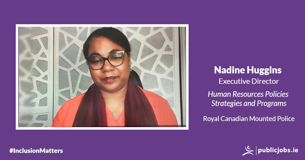 Nadine Huggins provided some really valuable insights on the Government of Canada’s D&amp;I journey. She shared some key learnings, which included building inclusion into your plans from the beginning and enabling a culture of mentorship in the workplace. #InclusionMatters