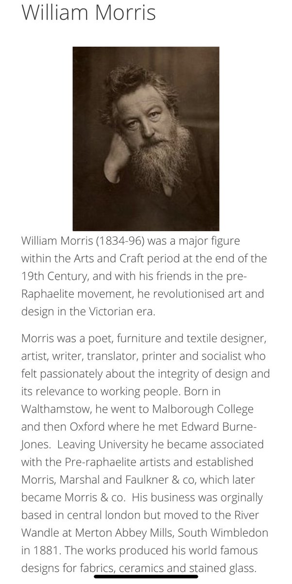 W_MorrisHouse's tweet photo. Happy birthday #WilliamMorris 🌹
@WmMorrisSocUK @KelmscottManor @EmeryWalker_org #OnThisDay https://t.co/HRYnwnQfQz