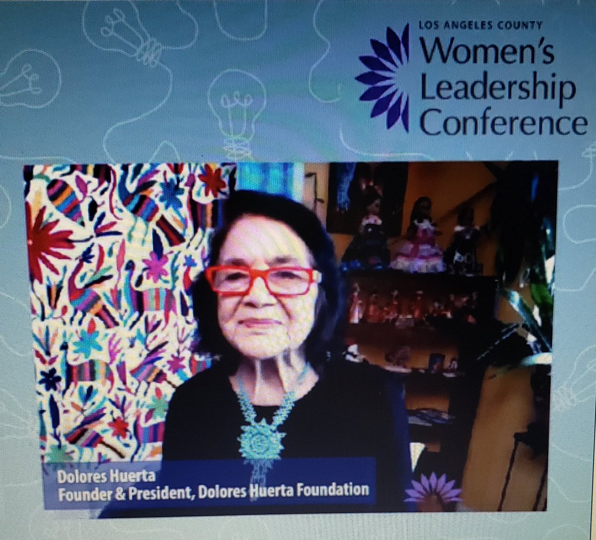 errie77's tweet photo. Si se puede! Such an inspiration and such profound words coming from a true leader! Thank you Dolores Huerta and keep making great strides! I will find ways to get more involved for Latinos and women! I truly believe in "Respecting other people's lives is peace!"
@LACWomenLeaders https://t.co/kur3BqL7hk