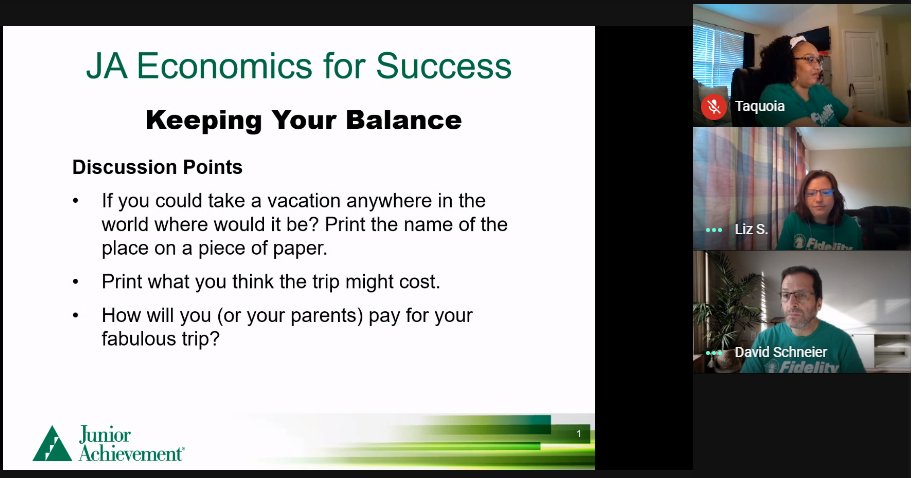 CCPSMSCDC's tweet image. Thanks @FidelityNews for the opportunity for @CarteretK12 Ss to learn about careers and how to budget so you can become a millionaire. The Ss enjoyed hearing from a variety of @Fidelity employees and participating in the activity. @NCBCE @CTEforNC @AllisonCTE #FidelityCares2021
