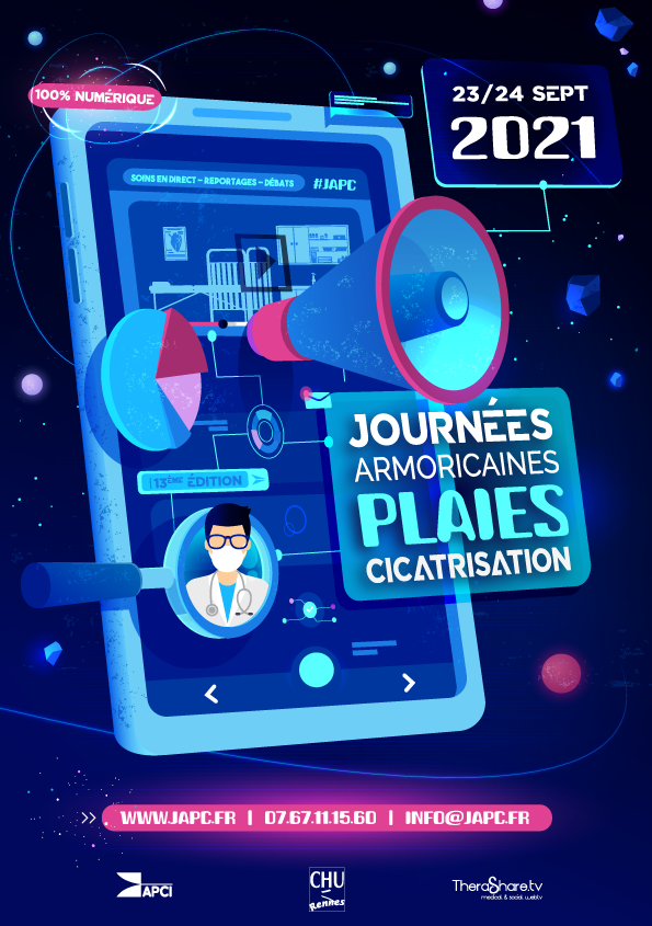 TheraShare's tweet photo. 📢 #FLASHINFO : Cette année les #JAPC se tiendront encore dans un format 100% #numérique les 23 et 24 septembre prochains !

⌚ Restez connectés, J-7 avant la révélation du programme scientifique !

#JAPC2021 #PLAIES #CICATRISATION #ECONGRÈS #EFORMATION https://t.co/hwkZJ75KCI