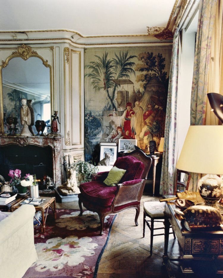 Beautiful Parisian apartment photographed by the talent that is Francois Halard - real depth of texture and colour #interiordesign #interiors #photography #percevaldesigns