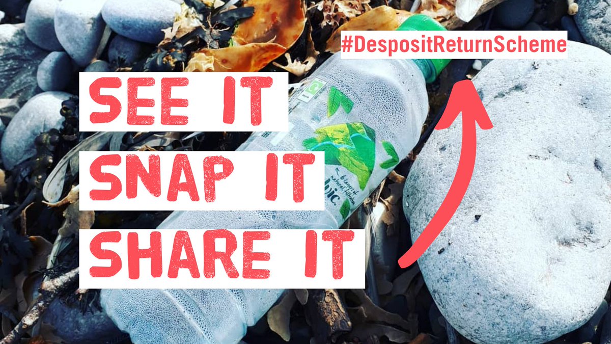 It's time to show the Government the result of their empty promises. 🛑JOIN US & TAKE ACTION by flooding social media with photos of drinks containers, of all shapes and sizes, you find at your local environment! FOLLOW THE STEPS, TAG YOUR MP & #DepositReturnScheme 👇