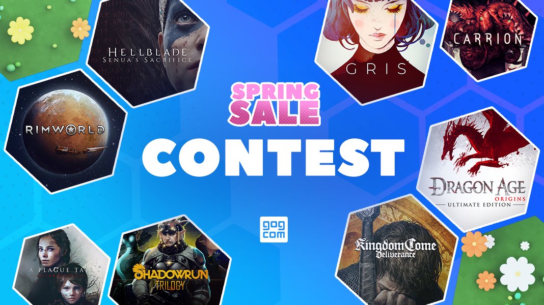 GOGcom's tweet image. Join our Spring Sale contest &amp;amp; win one of 120 selected games on GOG.COM! 🌸

1) RT this post &amp;amp; follow us on Twitter
2) Let us know what have you learned from a video game that has helped you in real life? 🤓

Best answers win, time to get creative!
