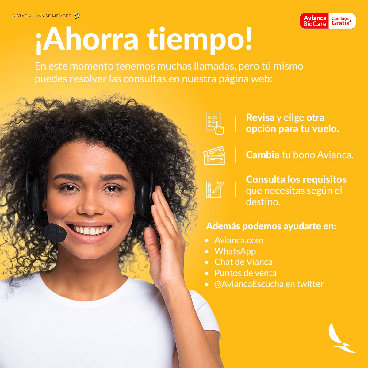 aviancateguia's tweet photo. @Pao2092 Hola, Paola. Lo sentimos mucho, recibimos bastantes llamadas y mensajes.

Aunque operemos el vuelo, debes preguntar a tu agencia el estado de tu reembolso. 

Te escribió Juan. https://t.co/7KAct11Jvo