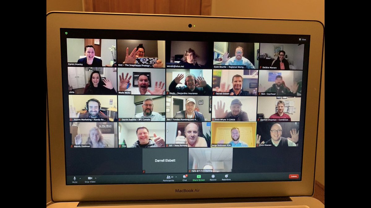 WadeNicks's tweet photo. BNI morning meeting....great group of individuals networking! So glad to be a part of this amazing group of people....
#BNIAlbertaSouth
#BNI
#GiversGain
#BNICanada
#BNINowMoreThanEver
#networking
#SupportLocalBNI https://t.co/tOfigvkE7s