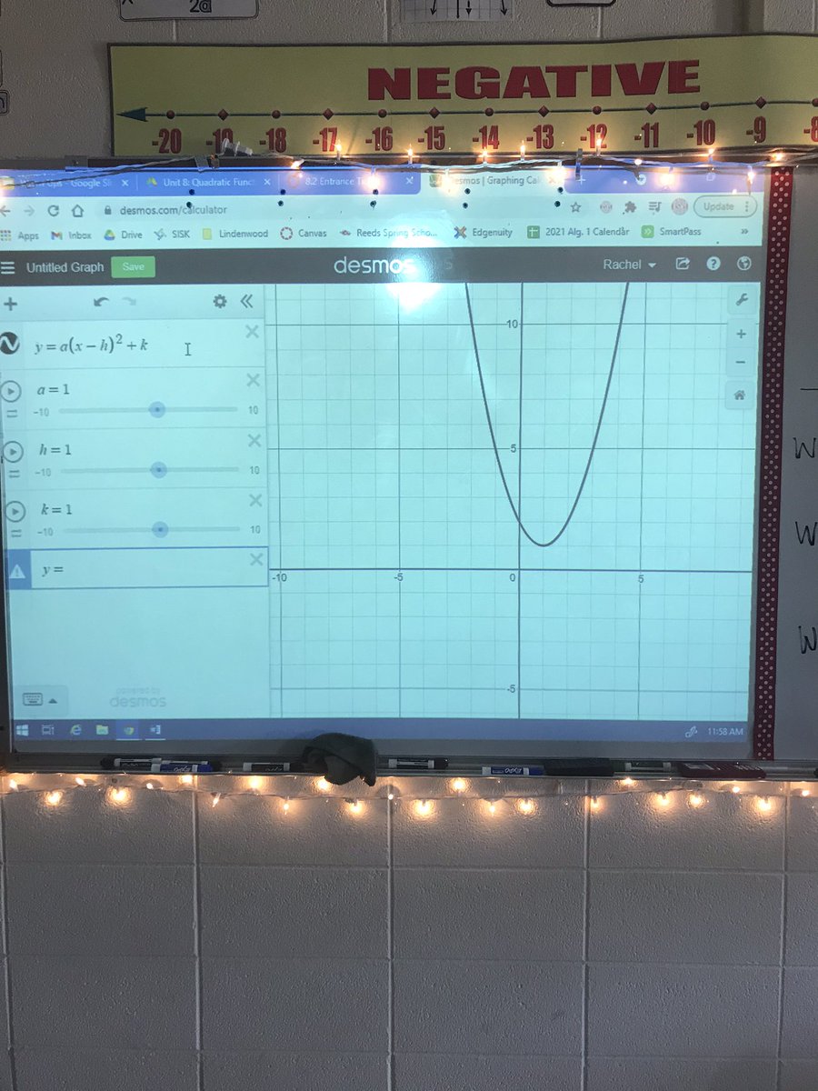 RachelPinCTE's tweet photo. Exploring what the a, h, and k do to a parabola is a lot more interesting when you have @Desmos that provides sliders. @ReedsSpringHS @RSWolves @ReedsSpringMS #worldclass #wordproblemwednesday #notawordproblem when is #airfryerfriday @BiomanDane https://t.co/ZMAf3rgMYJ