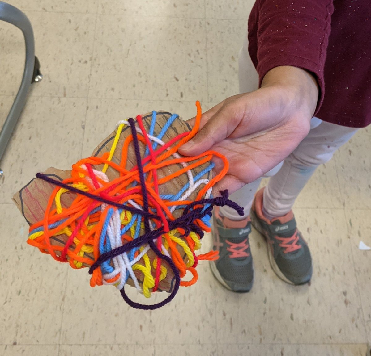 kindergarten students have been exploring different ways to make TEXTURE - how something feels! Yesterday we created yarn sculptures with ACTUAL texture. #lionspride <a href="/LMTSD_PRES/">Pine Road</a>